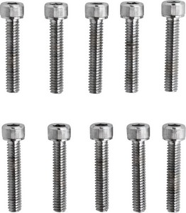 Drag Specialties Socket-Head Bolt 8-32X0.875 Knurled Chrome 8-32 X 7/8 i gruppen Verktyg & Skruv / Skruv, muttrar & brickor / Kromat / Kromad Standard insex / Kromad Standard 8-32 hos Blixt&Dunder AB (DS190585)