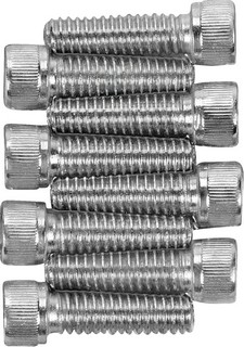 Drag Specialties Chrome Socket-Head Lifter Base Bolt Kit Knurled Lftr i gruppen Reservdelar & Tillbehr / Skruv- / monteringskit / Skruvkit Motor / Skruvkit Botten hos Blixt&Dunder AB (DS190680)
