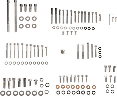 Drag Specialties Chrome Socket-Head Motor Bolt Kit Smooth Smth Sckt Mo i gruppen Reservdelar & Tillbehr / Skruv- / monteringskit / Skruvkit Motor / Skruvkit Botten hos Blixt&Dunder AB (DS190874S)