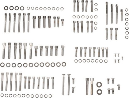 Drag Specialties Chrome Socket-Head Engine Case Bolt Kit Smooth Sm Soc i gruppen Reservdelar & Tillbehr / Skruv- / monteringskit / Skruvkit Motor / Skruvkit Botten hos Blixt&Dunder AB (DS192398)