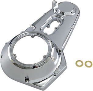 Drag Specialties Outer Primary Cover Chrome Chr Pri Cvr 70-84Fl 4-Spd i gruppen Reservdelar & Tillbehr / Vxellda & transmission / Transkpa / Transkpor hos Blixt&Dunder AB (DS375624)