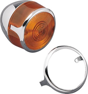 Drag Specialties Turn Signal Lens Trim Rings Chrome Turn Signal Lens T i gruppen Reservdelar & Tillbehr / Lampor & Tillbehr / Framlampor / Trim Ring hos Blixt&Dunder AB (DS720092)