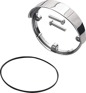 Drag Specialties Front/Rear Die-Cast Turn Signal Visor Chrome Visor Tr i gruppen Reservdelar & Tillbehr / Lampor & Tillbehr / Blinkers / Blinkers hos Blixt&Dunder AB (DS720112)