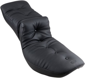 Mustang Seat One-Piece Extra Wide Touring 2-Up Regal Duke Pillow Top W i gruppen Reservdelar & Tillbehr / Ram och chassidelar / Sadlar / Sadlar Touring hos Blixt&Dunder AB (DS900355)