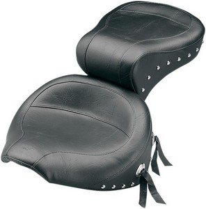 Mustang Seat One-Pice Wide Touring 2-Up Studded With Conchos Wd Stud T i gruppen Reservdelar & Tillbehr / Ram och chassidelar / Sadlar / Sadlar Touring hos Blixt&Dunder AB (DS905537)