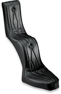 Drag Specialties Seats Seat Queen Rear 2-Up Vinyl Black Seat 12 K/Q Di i gruppen Reservdelar & Tillbehr / Ram och chassidelar / Sadlar / Sadlar hos Blixt&Dunder AB (DS907200)