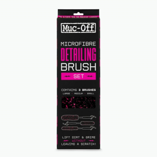 Muc-Off Microfibre Brush Kit (set of 3) i gruppen Servicedelar & Olja / Olja & reng�ring / Reng�ring hos Blixt&Dunder AB (MU21416)