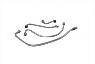 Chrome Oil Line Set 36-57 i gruppen Reservdelar & Tillbehr / Tankar / Anslutningar & slang hos Blixt&Dunder AB (V40-0101)