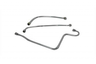 Chrome Oil Line Set 58-64 i gruppen Reservdelar & Tillbehr / Tankar / Anslutningar & slang hos Blixt&Dunder AB (V40-0102)