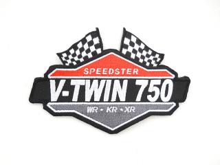 V-Race Patch 750 XR/KR/WR i gruppen Klder & Utrustning / vrigt / Tygmrken Pins & Stickers hos Blixt&Dunder AB (V48-1641)