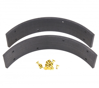 Brake linings BT 38-57 Rear i gruppen Reservdelar & Tillbeh�r / Bromsar / Trumbromsar hos Blixt&Dunder AB (WW28400)