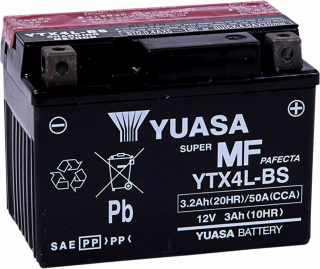 Yuasa YTX4LBS i gruppen Servicedelar & Olja / Slitdelar & underhll / Harley Davidson / Batteri / Batteri standard hos Blixt&Dunder AB (YTX4LBS)