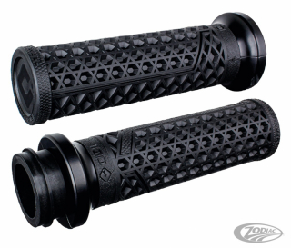 Vans Cult Lock-On grips Black rubber with matte black clamp i gruppen Reservdelar & Tillbehr / Styren & Tillbehr / Handtag, Reglage & Tillbehr  / Handtag hos Blixt&Dunder AB (Z781765)