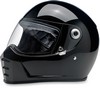 Biltwell Lane Splitter Full Face Helmet Gloss Black Large Helmet Lanes