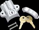 Kuryakyn Lock Helmet 1.25"-1.5"Chr Universal Helmet Lock 1 1/4 -