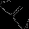 Drag Specialties Saddlebag Guards Black Bars S/B Guard Blk 09-13