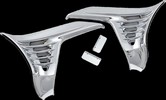 Kuryakyn Louvered Chrome Battery Box Covers Cover Louvered Battery Box