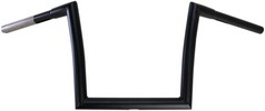 Handlebars 1-1/4" Strip 10" Rise Handlebar Fatbob 10 Fblk