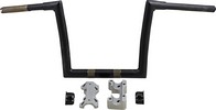 Handlebar 10" Ape Hanger 1-1/4" Flat Black Handlebar 10 Flb Fltr15+