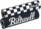 Biltwell Moto Bar Pad Checkers/Script Black Pad Cr