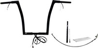 Fat Baggers Inc. H-Bar Ft B 1.25"16"21+Flt Handlebar Kit 16 Fltrx 21-2