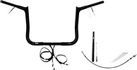 Fat Baggers Inc. H-Bar Pt Bl1.25"12"21-2Fl Handlebar Kit 12 Flht 21-23