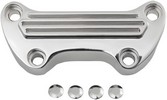 Drag Specialties Handlebar Top Clamp Finned Chrome Finned H/Bar Clamp