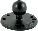 Ram Mount Round Base 2.5" With 1" Ball Ball W/Adapter Amps Hole