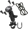 Ram Mounts X-Grip Device Holder Handlebar Mount Aluminum Steel Black K