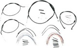 Burly Brand Cable Kit 12" Black W/O Abs Bar Install Kt 04-06Xl 12