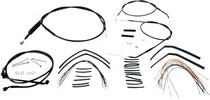 Burly Brand Cable Kit 14" Black W/O Abs Bar Install Kt 04-06Xl 14