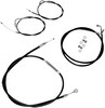 La Choppers 15-17" Ape Bar Length Cable Kit Stainless Steel Black Coat