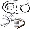 Burly Brand Cable Kit 14" Black W/O Abs Control Kit 07-10 Fxst14"