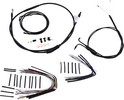 Burly Brand Cable Kit 18" Black W/O Abs Control Kit 07-10 Fxst18