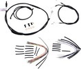 Burly Brand Cable Kit 12" Black W/O Abs Control Kit 98-05 Fxd12"