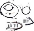 Burly Brand Cable Kit 12" Black W/O Abs Control Kit 07-11 Fxd 12"
