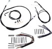 Burly Brand Cable Kit 16" Black W/O Abs Control Kit 07-11 Fxd 16"