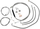 La Choppers Beach And Bagger Bar Cable Kit Braided Stainless For Abs M