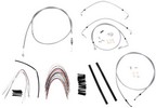Burly Brand Cable Kit 16" Braided Stainless Steel Handlebar W/Abs Cont