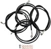 La Choppers Black Nylon 12-14" Ape Cable Kit For Abs Models Hd Cabl Kt
