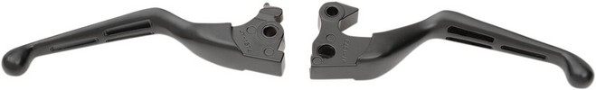 Drag Specialties Matte Black Slotted Wide Blade Lever Set Levers Slot