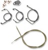 La Choppers Cable And Brake Line Kit Stainless Braided For 12"-14" Ape