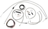La Choppers Cable And Brake Line Kit Stainless Polished For 15"-17" Ap