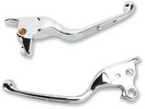 Drag Specialties Chrome Slotted Lever Set Levers Slot Chr St 15-22