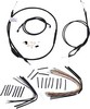 Burly Brand Cable Kit T-Bar 14" Non-Abs Black Control Kit 14 T 07-13 X
