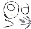 Burly Brand Cable Kit T-Bar 12" Non-Abs Black Control Kit 12 T 14-19 X