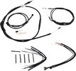 Burly Brand Cable Kit T-Bar 12" Non-Abs Black Control Kt 12 T 12-17 Fx