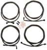 La Choppers Handlebar Cable/Brake & Clutch Line/Wire Kits For 15"-17"