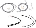 Burly Brand Cable Kit 14" Braided W/Abs Control Kit Ss 14 Gor Flh