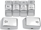 Drag Specialties Switch Kit Chrome Caps Swtch Chr 12-22 St